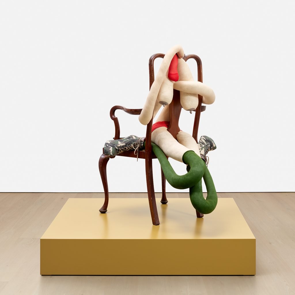 Sarah Lucas, <em>Someone Dropped a Bomb on Me</em> (2020). Collection of the Mougins Museum. 