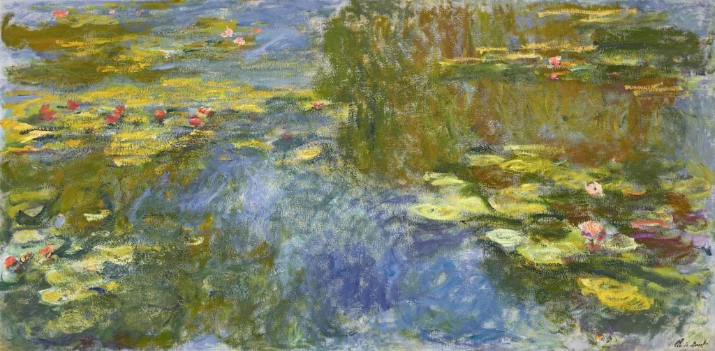 Claude Monet, Le bassin aux nymphéas (circa 1917-1919). Image courtesy Christie's.
