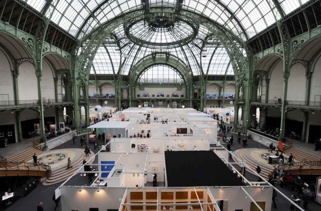 The Grand Palais in Paris, during the fiac international contemporary art fair, one day after its opening.  Photo by Lionel Bonaventure/AFP/Getty Images.