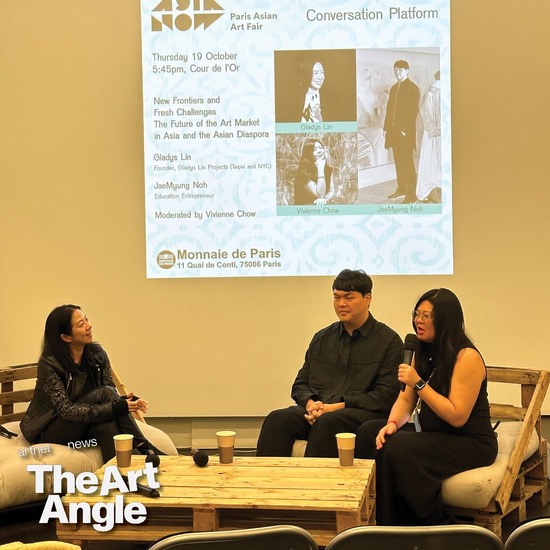 From left: Gladys Lin, JaeMyung Noh, and Vivienne Chow. Courtesy of Artnet.