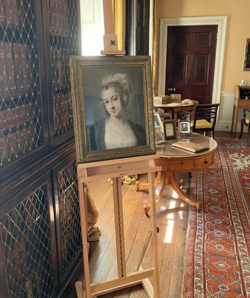 Rosalba Carriera,The Portrait of a Tyrolese Lady, a rediscovered portrait by the renowned pastel artist, on view at Tatton Park. Photo courtesy of Tatton Park and the National Trust.