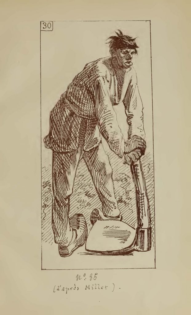 Caricature of Man with a Hoe
