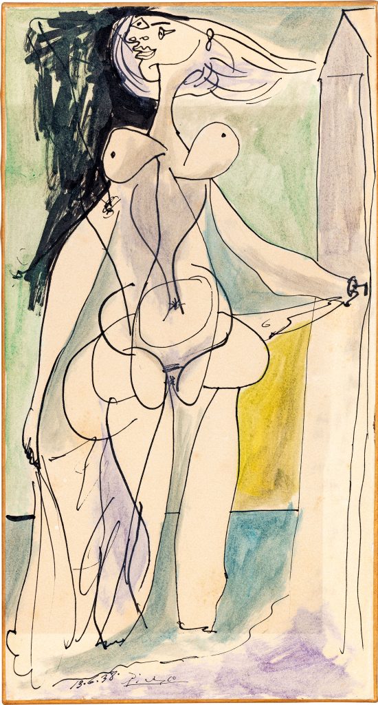 Pablo Picasso, <em>Bather</em> (1938), est. €150,000–€250,000. Courtesy of Sotheby's Paris.