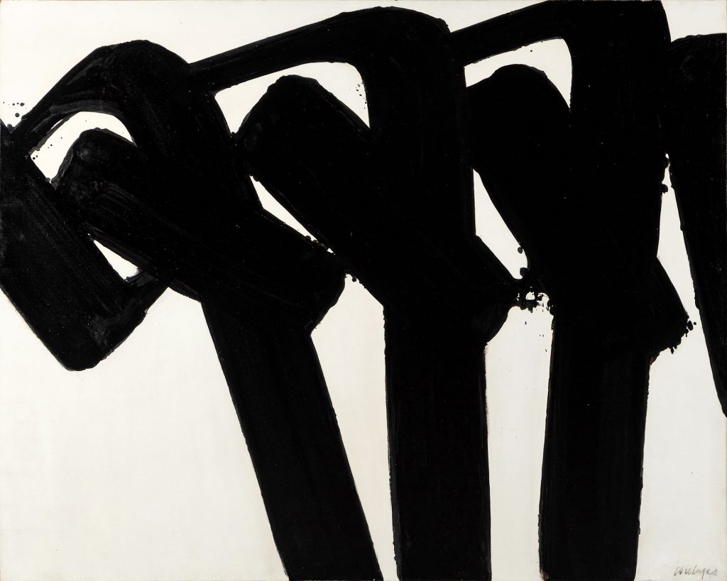 Pierre Soulages, <em>Peinture</em> (1953), est. €700,000–€1,000,000. Courtesy of Sotheby's.