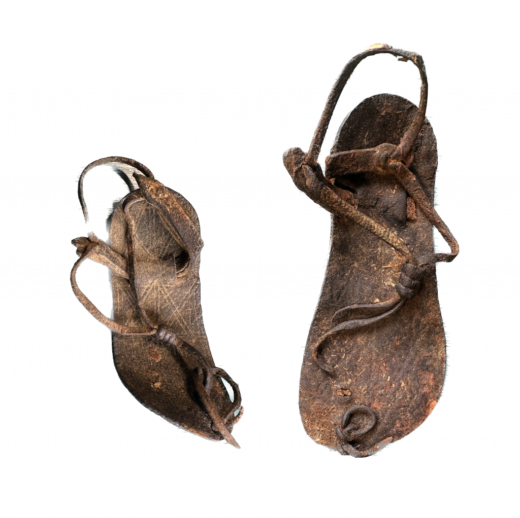 Period sandals, the likes of which Jesus might have worn. 