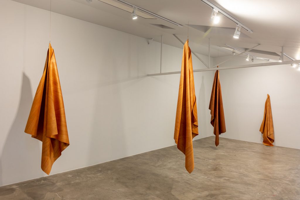 An installation view of Colectivo Mangle's "Space, Limit of Absence." Courtesy of Galeria SGR.