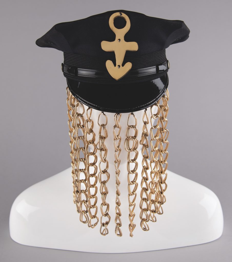 Prince's iconic stage-worn chain hat from the 1993 Act II Tour. Estimate: $40,000. Courtesy of RR Auction.