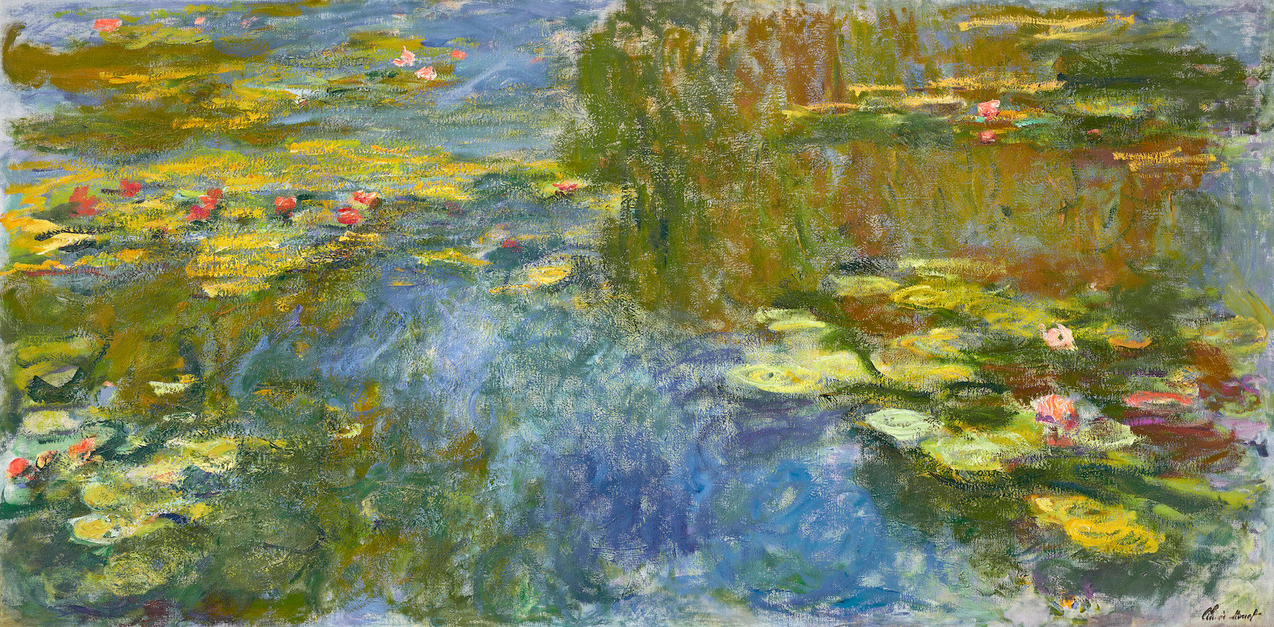 Claude Monet, Le bassin aux nymphéas (ca 1917-1919). Image courtesy Christie's.