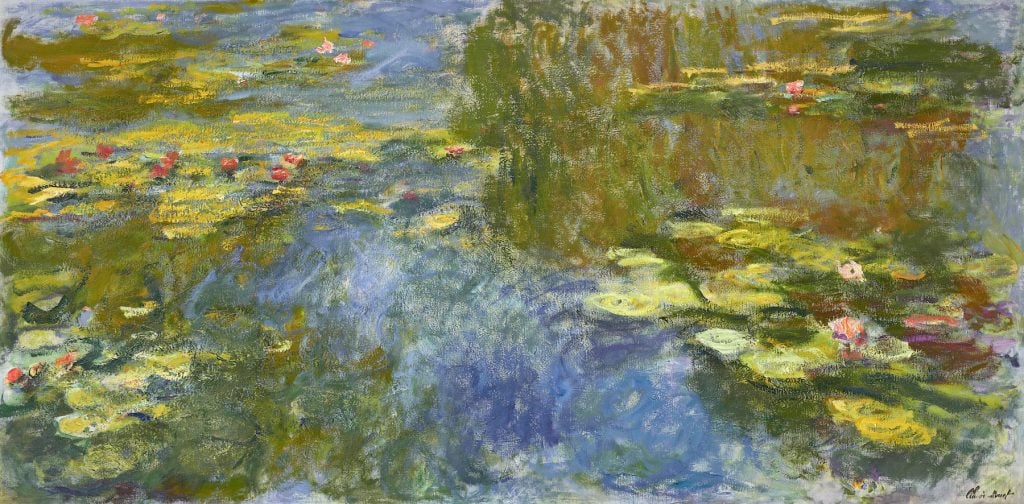 Claude Monet, <i>Le bassin aux nymphéas</i> (ca 1917-1919). Image courtesy Christie's.