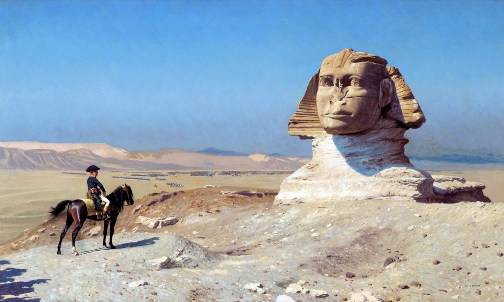 Jean-Leon Gerome, Bonaparte Before the Sphinx (1886) Photo by Pictures From History / Universal Images Group via Getty Images