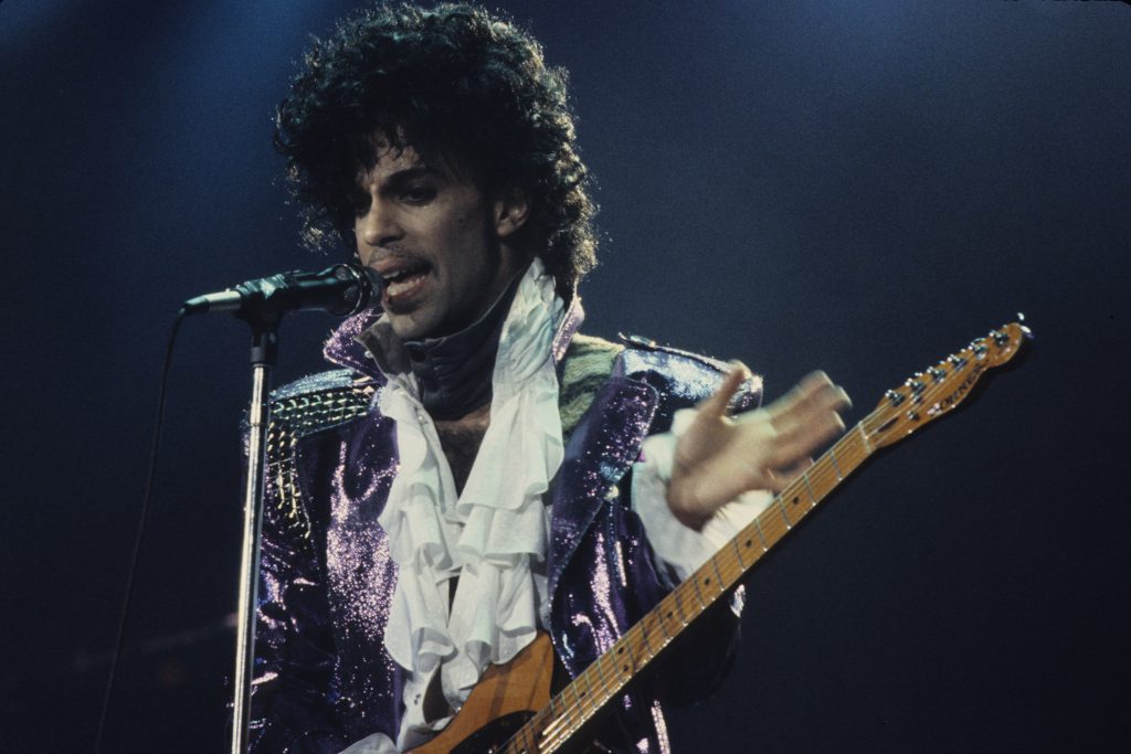 American musician Prince performs in concert, New York, New York, circa 1989. (Photo by Larry Busacca/WireImage)