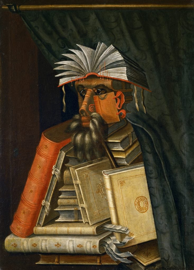 Giuseppe Arcimboldo, The Librarian (1566). (Photo by Imagno/Getty Images)