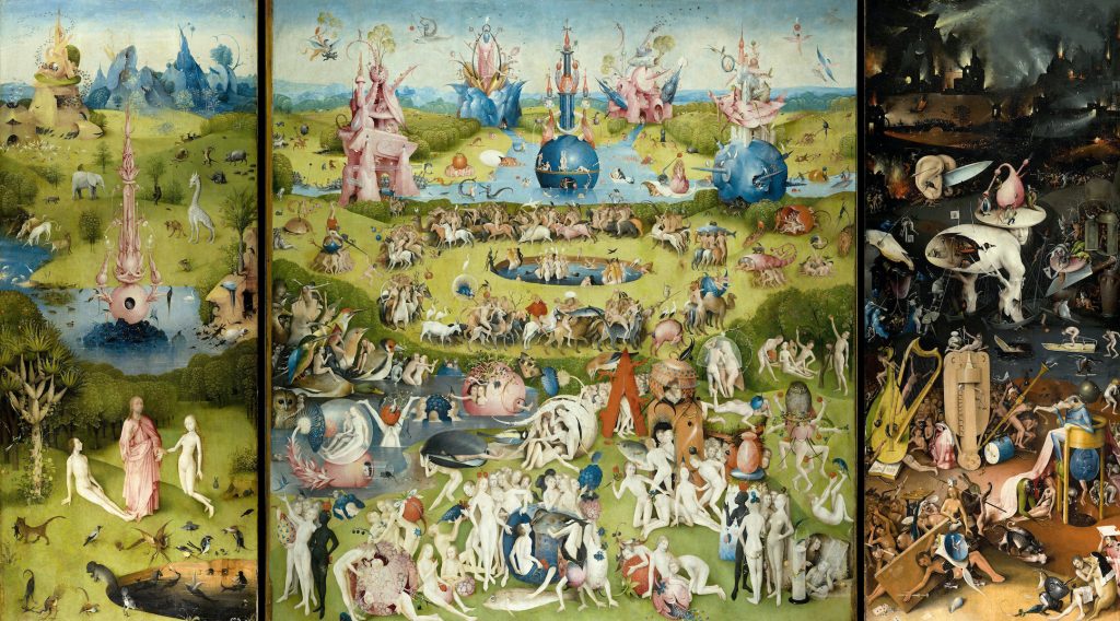 Hieronymus Bosch, The Garden of Earthly Delights (1480-1505). Photo by VCG Wilson / Corbis via Getty Images.
