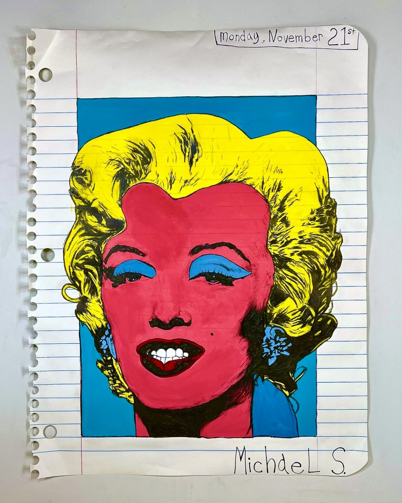 Spotlight: Larger-Than-Life Notebook Pages by Michael Scoggins Evoke Nostalgia and Humor - artnet News