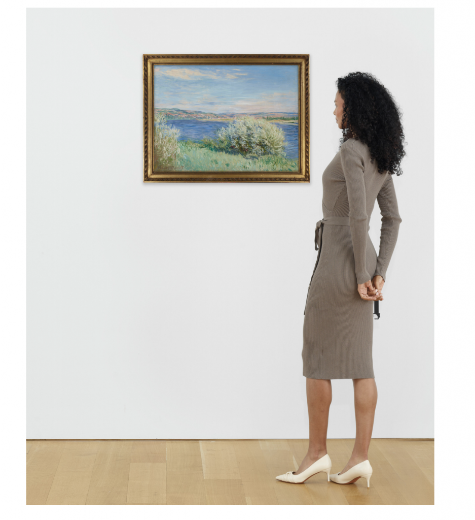 Monet's Les bords de la Seine près de Vétheuil at Christie's New York. Courtesy of Christie's Images, Ltd.