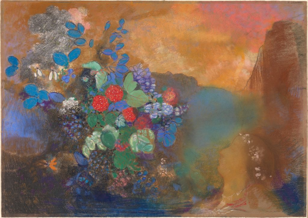 Odilon Redon, Ophelia Among the Flowers (c. 1905-08).