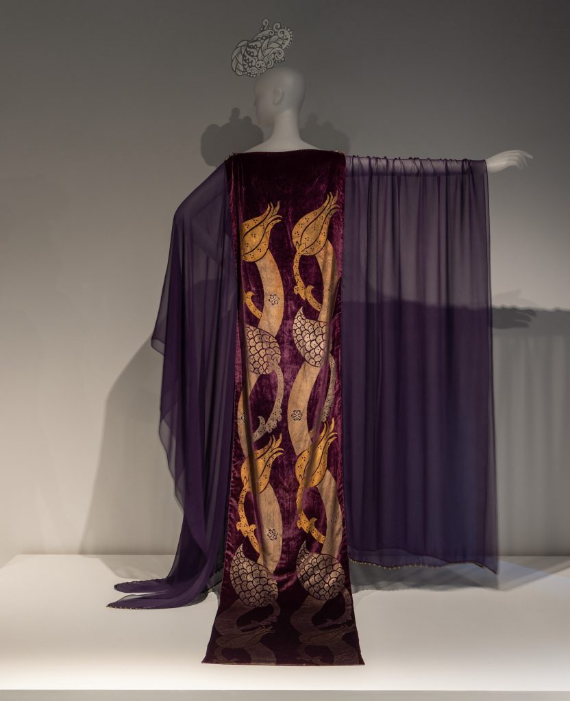 Gallery view, "Agency: Liminal Spaces of Fashion." "Theodosia" tea gown by Maria Monaci Gallenga, ca. 1925. Photo: © The Metropolitan Museum of Art.