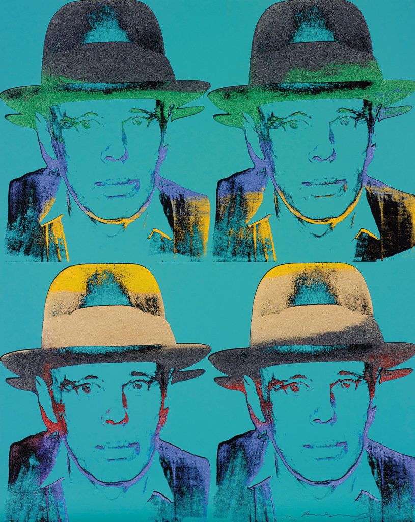 Andy Warhol, Joseph Beuys (1980-83). © The Andy Warhol Foundation for the Visual Arts, Inc. / Schellmann Art / DACS, London, 2023.