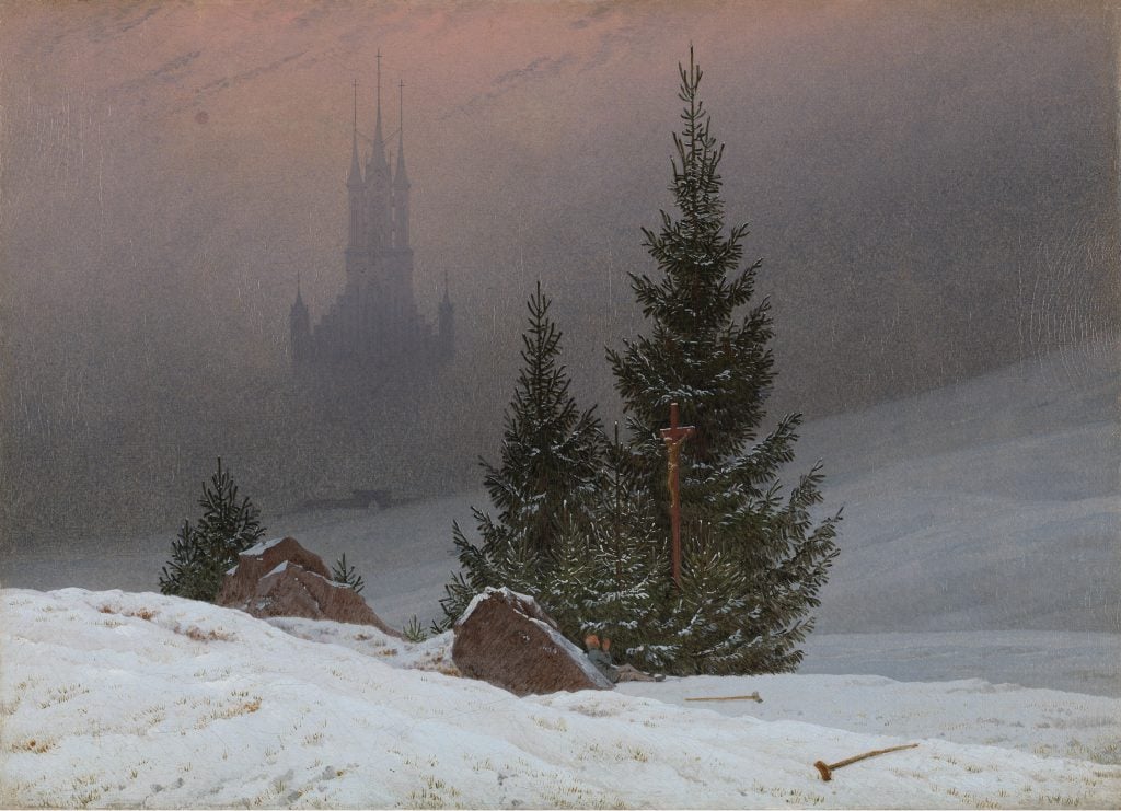 Caspar David Friedrich, <i>Winter Landscape</i> (1811).