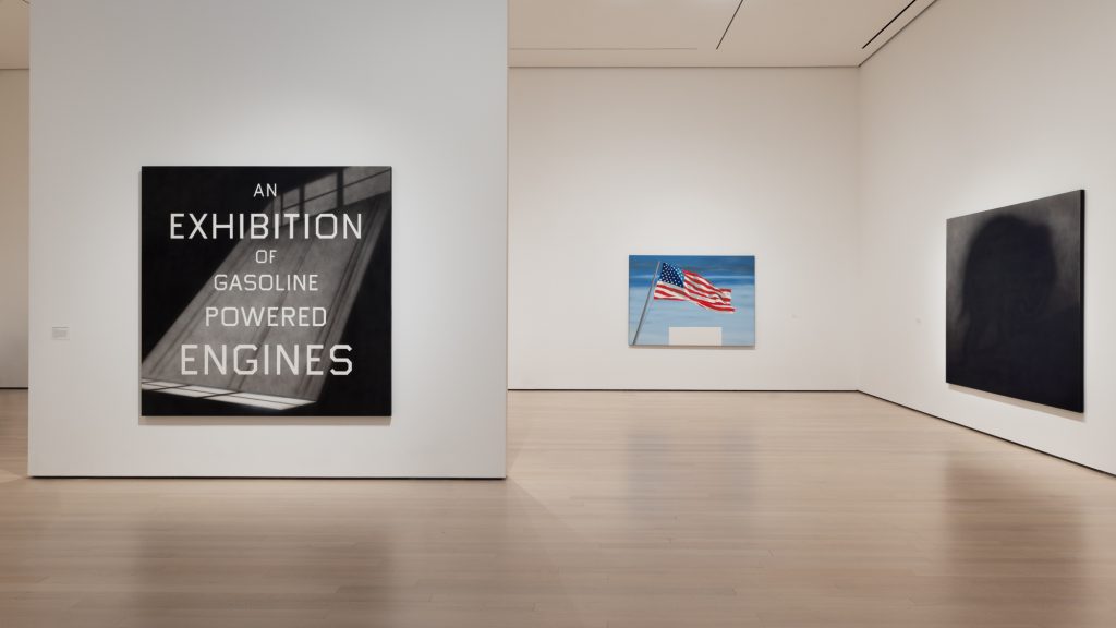 Installation view of "ED RUSCHA / NOW THEN," on view at The Museum of Modern Art from September 10, 2023 through January 13, 2024. Photo: Jonathan Dorado. Courtesy of MoMA.