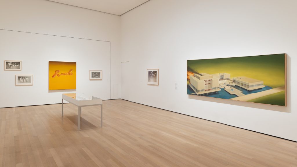 Installation view of "ED RUSCHA / NOW THEN," on view at The Museum of Modern Art from September 10, 2023 through January 13, 2024. Photo: Jonathan Dorado. Courtesy of MoMA.