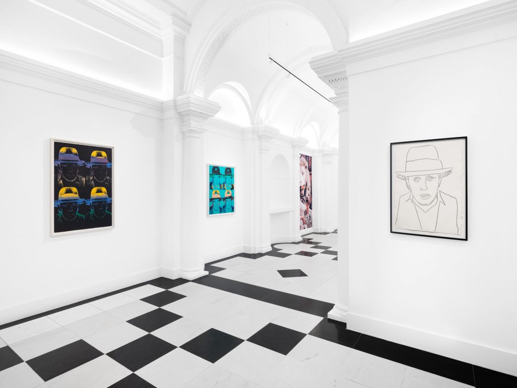 Installation view of Andy Warhol: The Joseph Beuys Portraits at Thaddaeus Ropac London. Photo: Aggie Cherrie. © The Andy Warhol Foundation for the Visual Arts, Inc. /DACS, London, 2023. Courtesy of Thaddaeus Ropac gallery. 