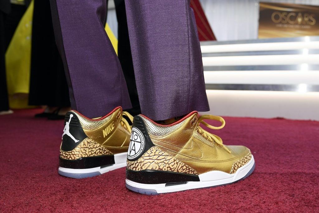 Shoe Details at 91st Annual Academy Awards Ceremony Red Carpet (2019). Photo by Kevork Djansezian/Getty Images)