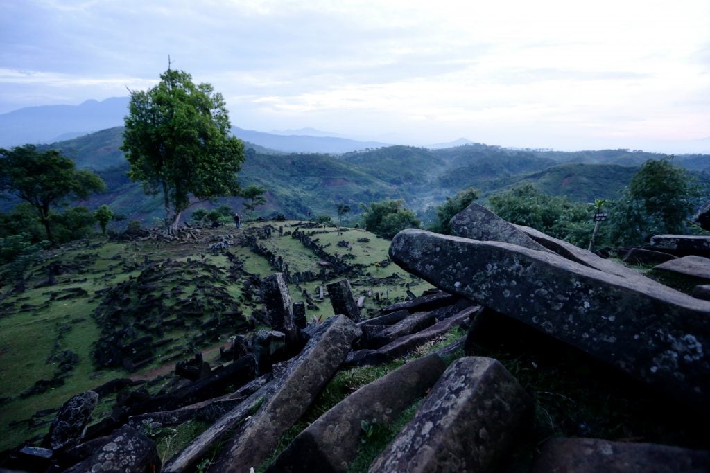 The Gunung Padang megalithic site in West Java, Indonesia. Photo: Alex Ellinghausen/Fairfax Media via Getty Images.