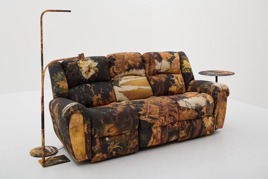 Harry Nuriev's Tapestry Sofa. Courtesy of Crosby Studios.