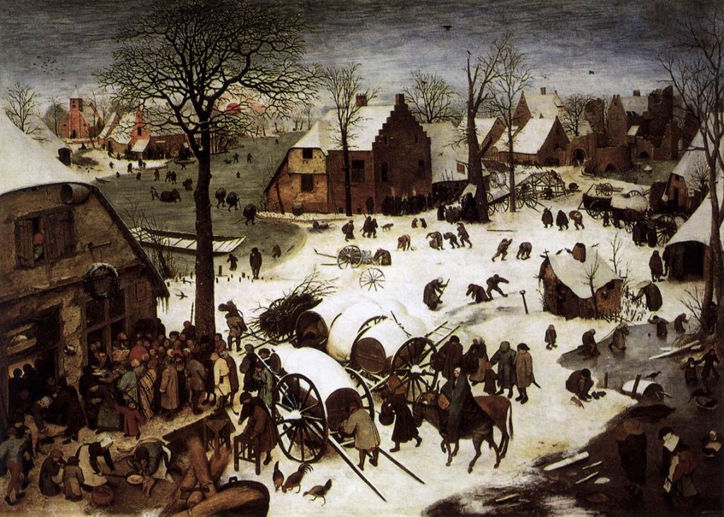 Peter Bruegel the Elder, <i>The Census at Bethlehem</i> (1566). 