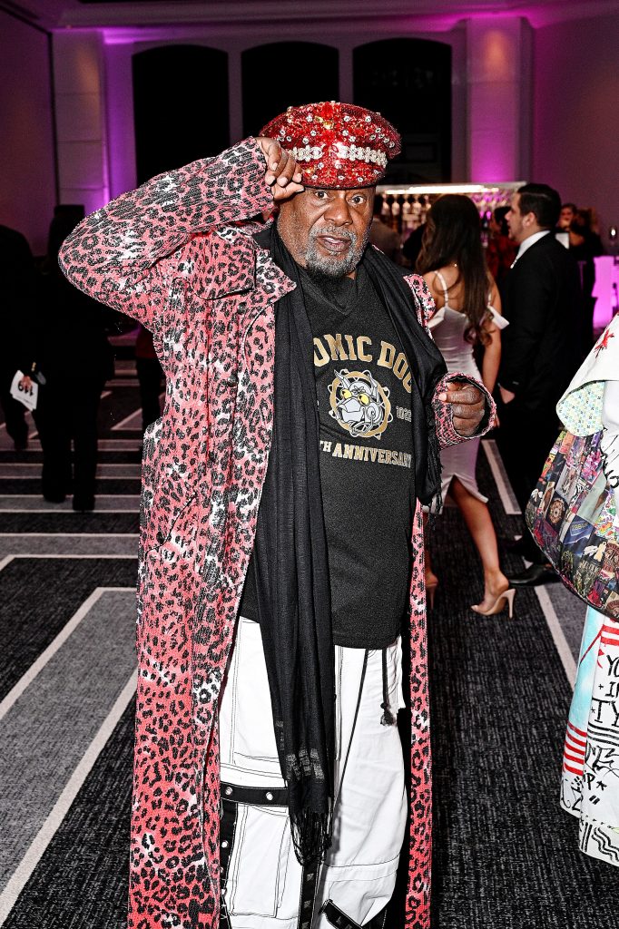 George Clinton attends a will.i.am and Dean Kamen hosted fundraising gala for FIRST® & i.am/Angel Foundation during Art Basel Miami at Loews Miami Beach Hotel on December 06, 2023 in Miami Beach, Florida.