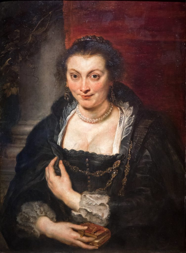 Peter Paul Rubens, Posthumous Portrait of Isabella Brant (1626). Collection of the Uffizi, Florence.