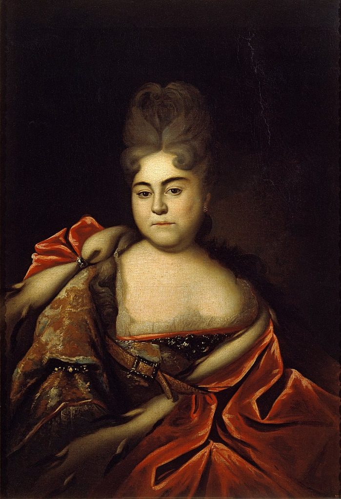 Ivan Nikitin, Portrait of Tsarevna Natalya Alekseevna (before 1716).