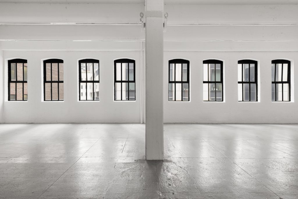 Interior view of the building at 548 West 22nd Street, formerly the home of the Dia Art Center. <br>Photo by Tim Waltman of Evan Joseph Studio. Image courtesy Serhant.