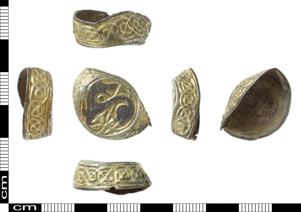 The unidentified Anglo-Saxon object discovered in the U.K. Photo: Norfolk County Council.