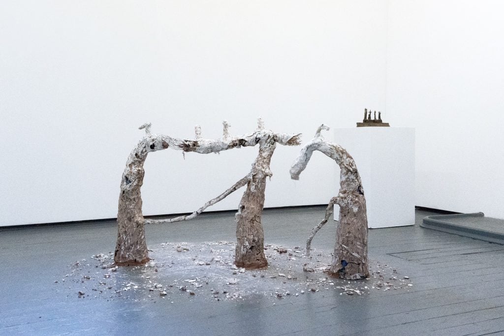 Polam Chan's sculpture featured in exhibition 'Confronting the Disappearances' curated by Charles Wong.
