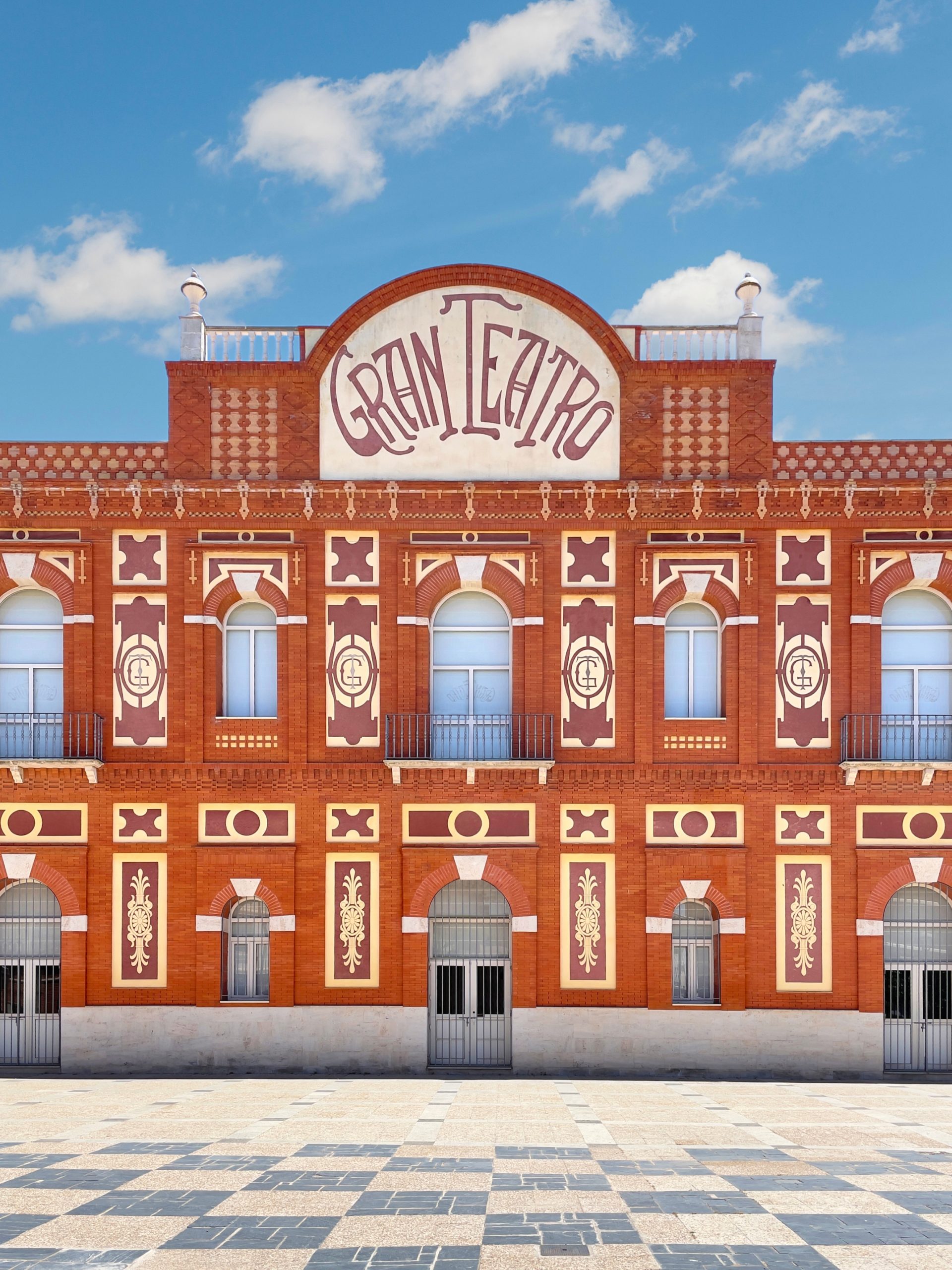 An image of the Gran Teatro de Manzanares from the exhibition "Accidentally Wes Anderson."