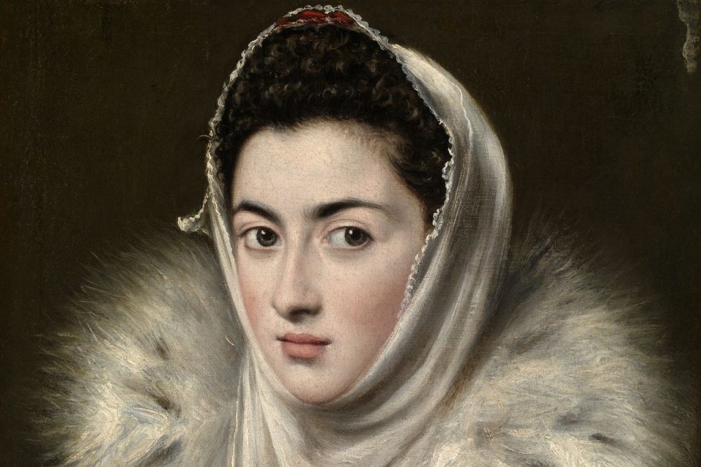 Alonso Sánchez Coello, Lady in a Fur Wrap (1577-1579). Collection of Pollok House, Glasgow.