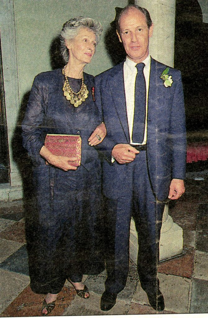 Count Volpi and Marella Agnelli, wife of Fiat tycoon Gianni Agnelli