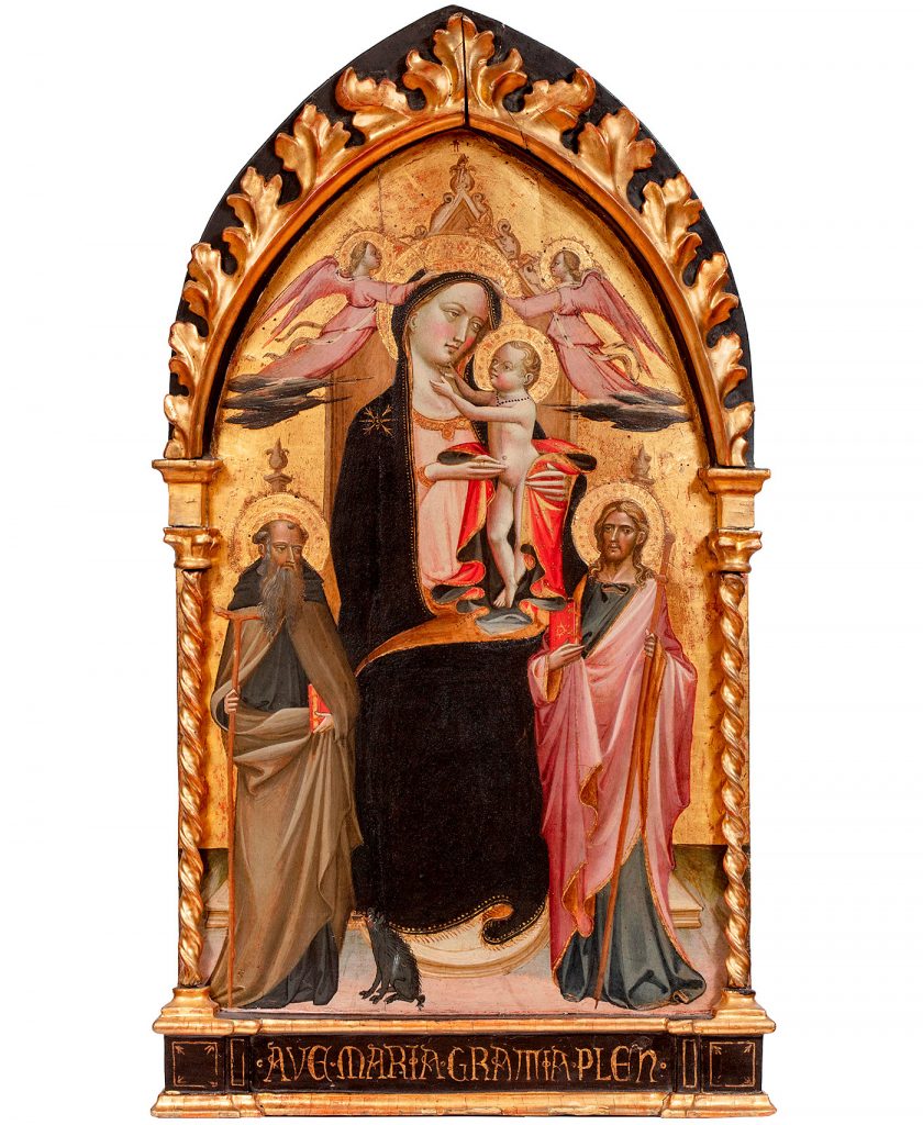 Giovanni dal Ponte, <em>Madonna and Child Enthroned with Saint Anthony Abbott</em>.