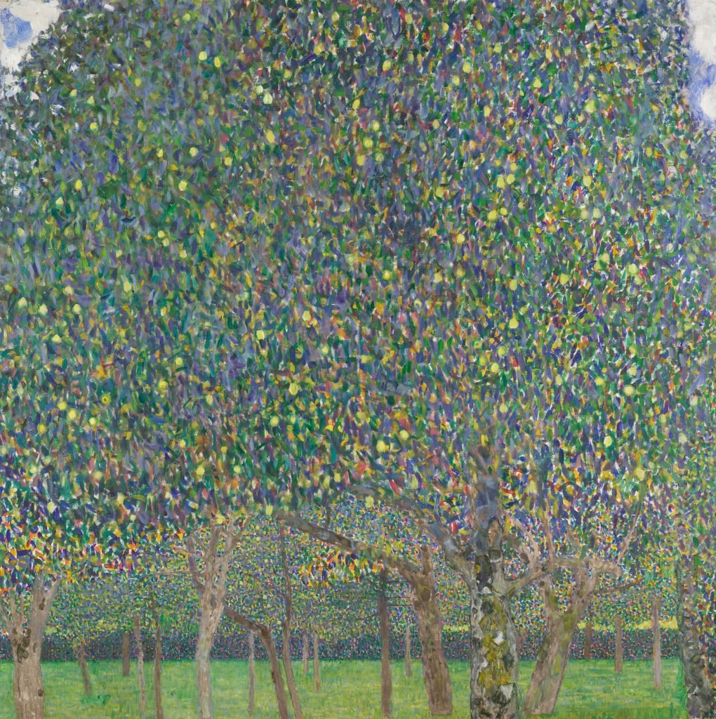 Gustav Klimt's painting of a grove of pear trees.