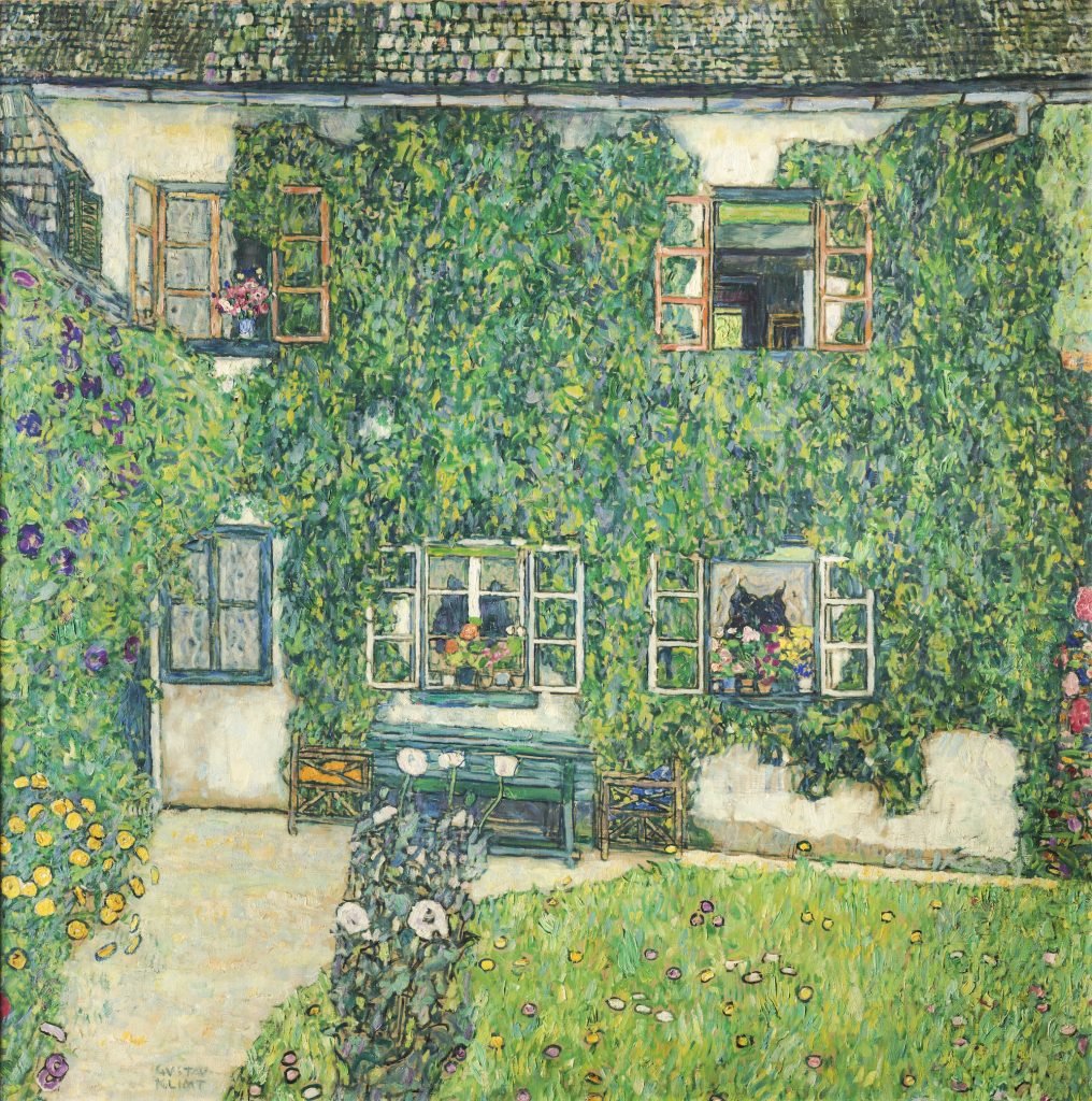Gustav Klimt's painting of a house.