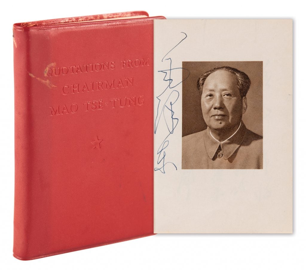 Signed 'Little Red Book' (1966). Image Courtesy of RR Auction.