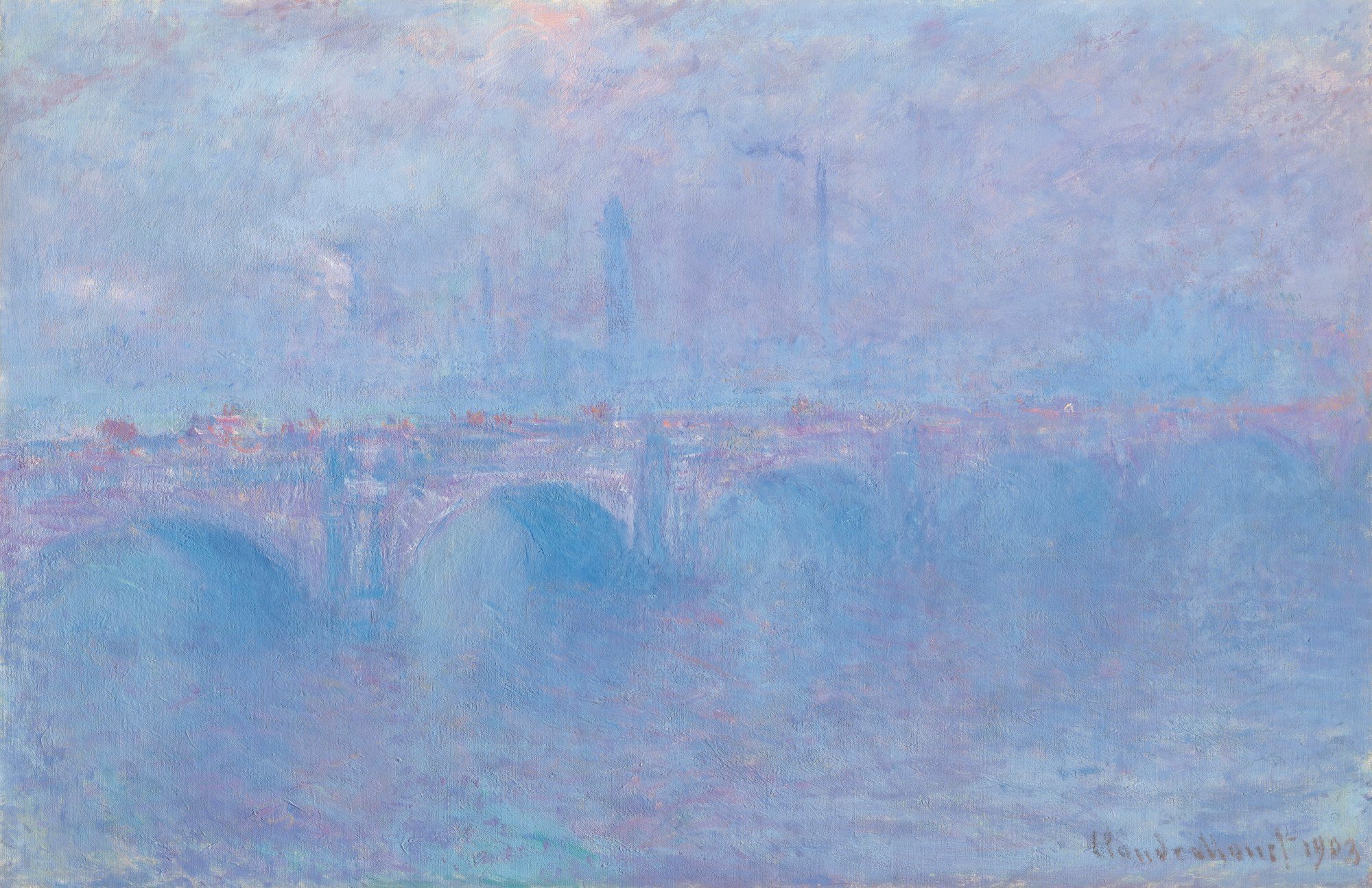 Claude Monet, Waterloo Bridge, effet de brouillard (1899–1903). Courtesy Christie's Images Ltd.