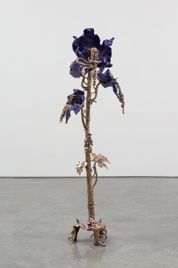 Apollinaria Broche, hid my tracks Spit out all my air (2023). Copyright of Apollinaria Broche and courtesy of Marianne Boesky Gallery. Photograph by Lance Brewster.