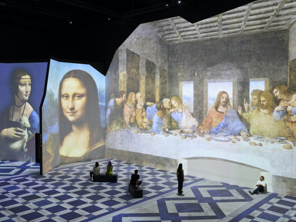 'Leonardo da Vinci – 500 Years of Genius' Installation View. Image courtesy of THE LUME.