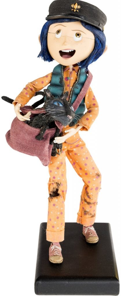 A doll of the title character from the stop motion animated movie Coraline.