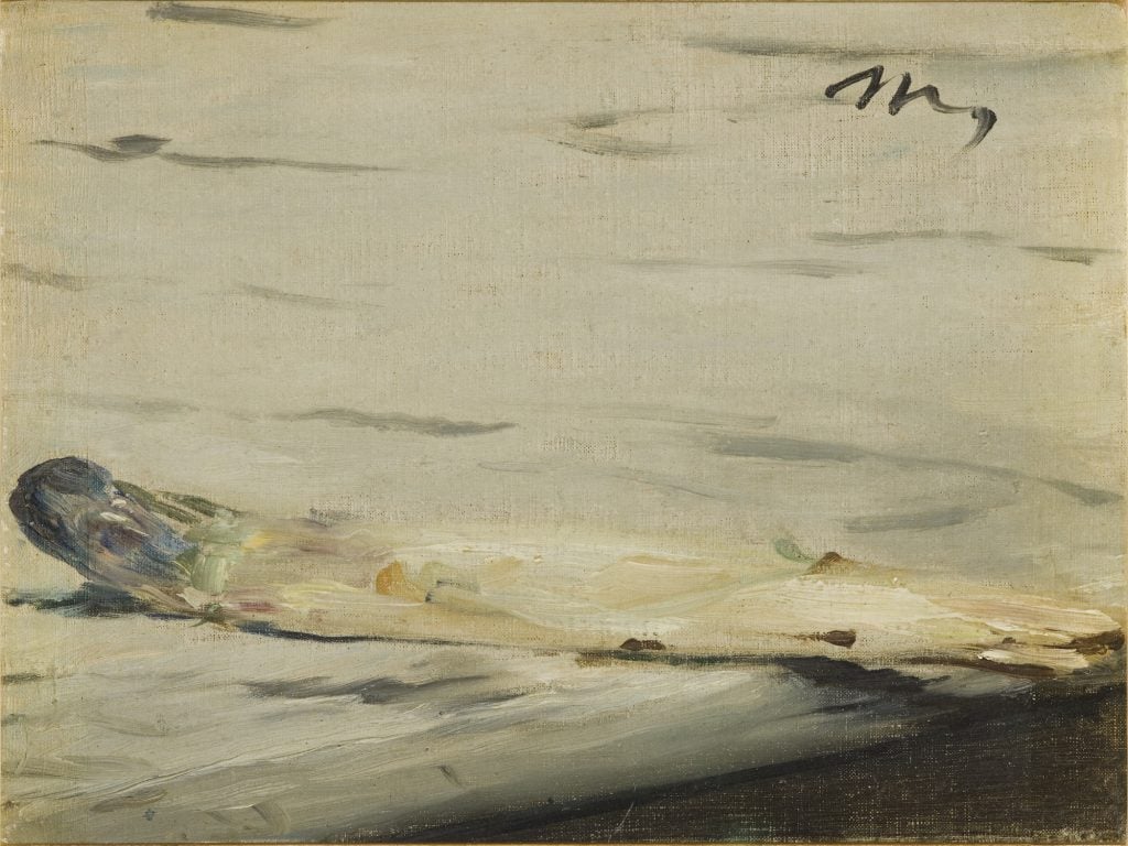 Edouard Manet, <i>L'asperge</i> (1880). Collection Musée d'Orsay. Donation Sam Salz, 1959. © photo : Musée d’Orsay, Dist. RMN-Grand Palais / Patrice Schmidt