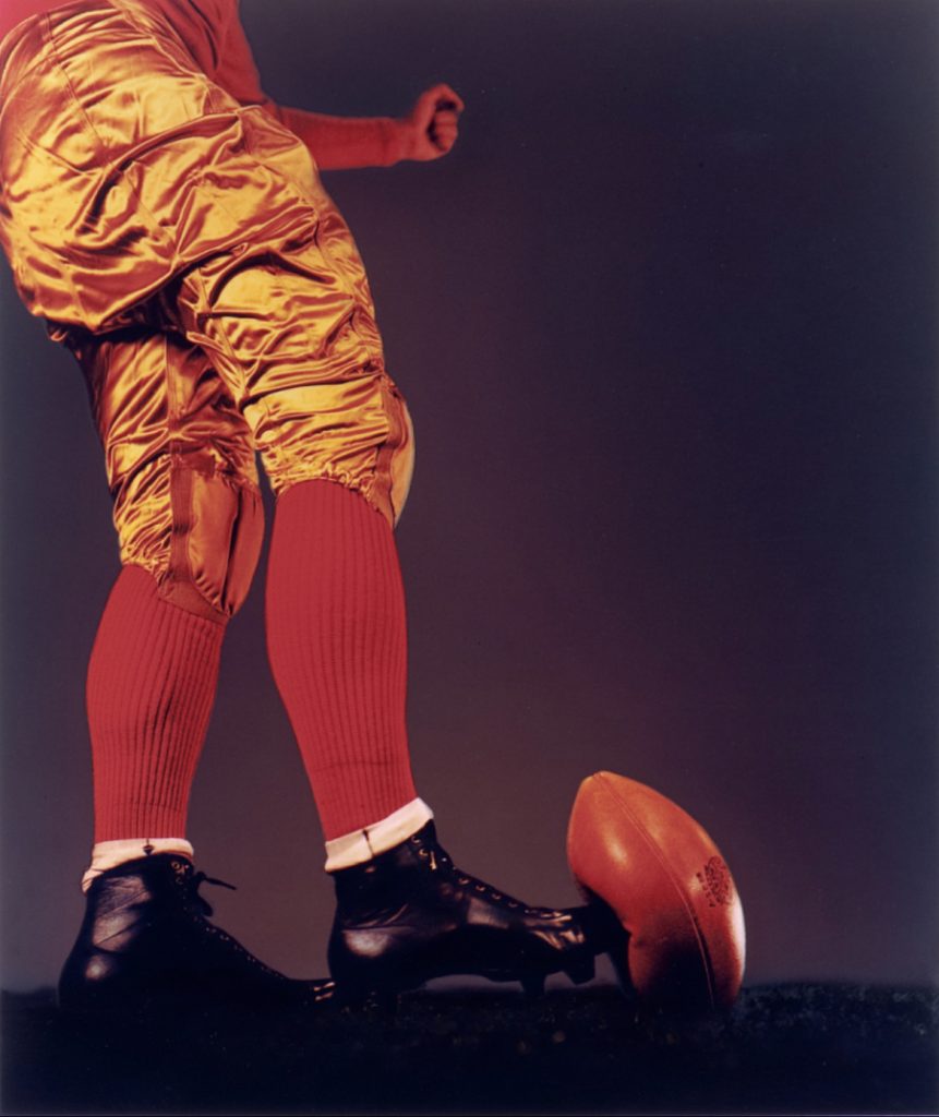 Harold Eugene Edgerton Football Kick (1938). © The Harold and Esther Edgerton Family Foundation. Courtesy of the Nelson Atkins Museum of Art.