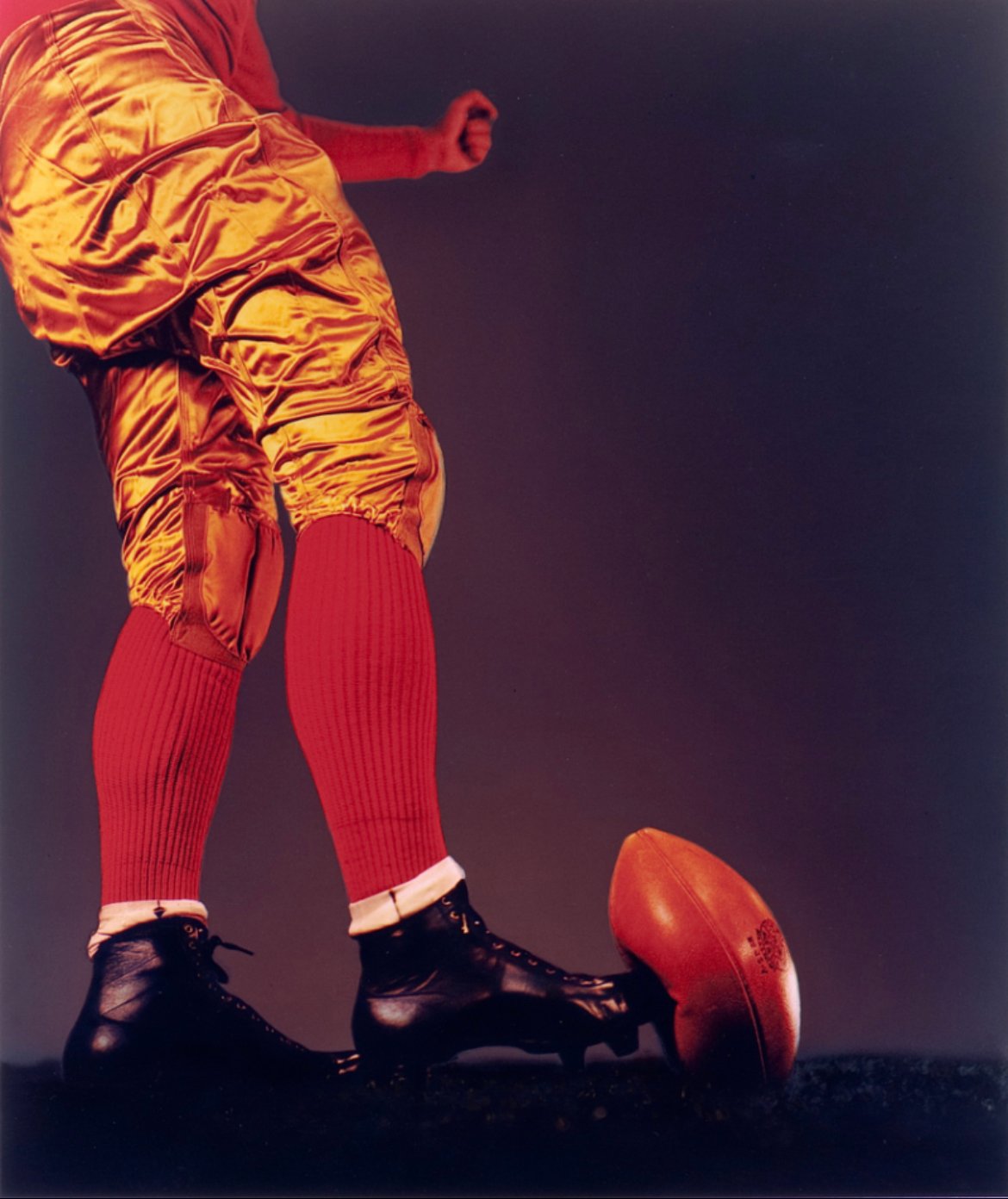 Harold Eugene Edgerton Football Kick (1938). © The Harold and Esther Edgerton Family Foundation. Courtesy of the Nelson Atkins Museum of Art.